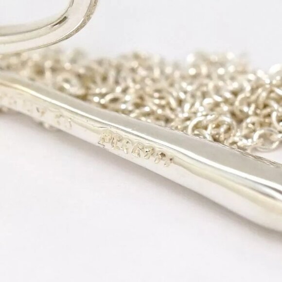 Tiffany & Co. XL Letter K Necklace 30" Silver 925 Peretti Auth w/Bag #22400 - Picture 7 of 9